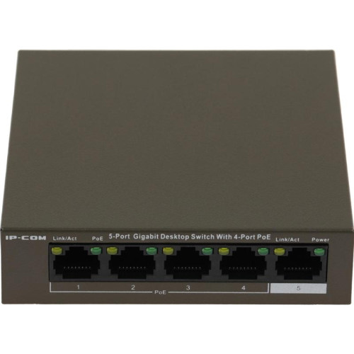 Коммутатор IP-Com G1105P-4-63W (L2) 5x1Гбит/с 4PoE 58W неуправляемый