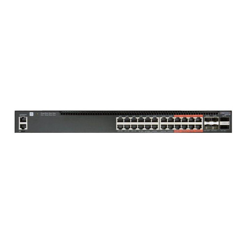 Коммутатор Edge-corE 4610-30P-O-AC-F Edge-corE AS4610-30P, 24-Port GE RJ45 port PoE+, last 8 ports Ultra-PoE, 960W PoE Bugdet, 4x10G SFP+, 2 port 20G QSFP+ for stacking, Broadcom Helix 4, Dual-core ARM Cortex A9 1GHz, dual 110-230VAC 600W hot-swappable PS