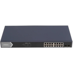Коммутатор HiWatch DS-S1816GP (L2) 16x100Мбит/с 1x1Гбит/с 16PoE 125W неуправляемый