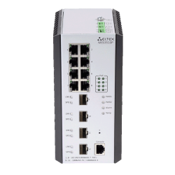 Ethernet-коммутатор MES3510P, 8 портов 10/100/1000BASE-T (PoE/PoE+), 4 порта 100BASE-FX/1000BASE-X (SFP), L3