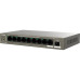 Коммутатор IP-Com G2210P-8-102W (L2) 9x1Гбит/с 1xКомбо(1000BASE-T/SFP) 1SFP 8PoE 92W неуправляемый