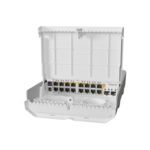 Коммутатор/ NetPower 16P outdoor 18 port switch, 16 Gb PoE-out ports, 2 SFP+