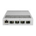 Коммутатор/ CRS305-1G-4S+IN Cloud Router Switch Five-port desktop switch with one Gigabit Ethernet port and four SFP+ 10Gbps ports
