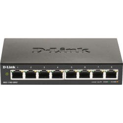 Коммутатор/ DGS-1100-08V2 EasySmart L2 Switch 8х1000Base-T