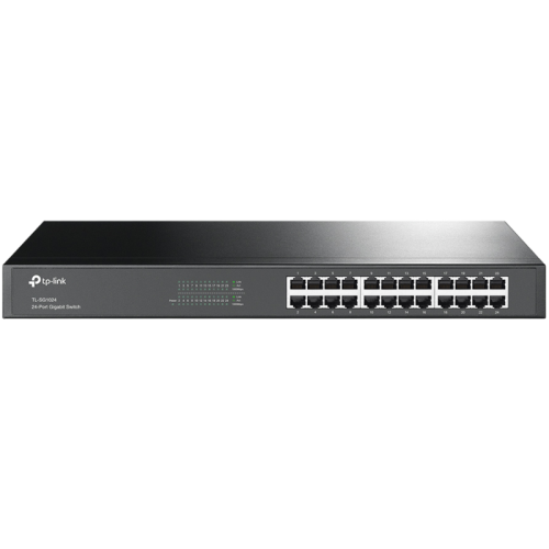Коммутатор/ 24-port Gigabit Switch, 24 10/100/1000M RJ45 ports, 1U 19-inch rack-mountable steel case