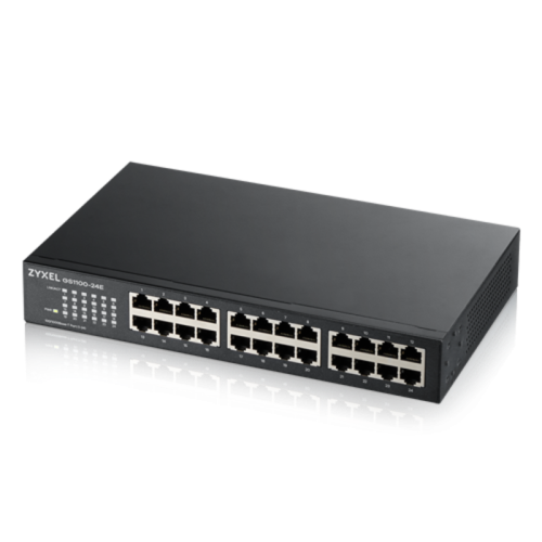 Коммутатор/ ZYXEL GS1100-24E Switch , 24xGE, rack 19 