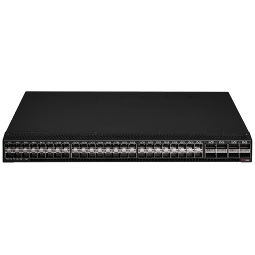 Коммутатор/ Управляемый коммутатор, 8 портов 100GbE QSFP28, 48 портов 25GbE SFP28, 1 порт USB, консольный порт, порт управления MGMT, 2 сменных блока питания