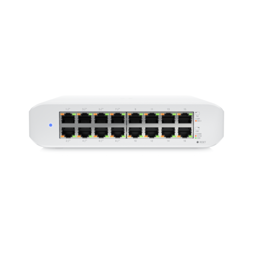 Коммутатор/ Wall-mountable, 16-port, Layer 2 PoE switch with a fanless cooling system.45W total PoE availability