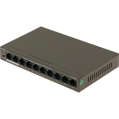 Коммутатор IP-Com F1110P-8-63W (L2) 10x100Мбит/с 8PoE 58W неуправляемый