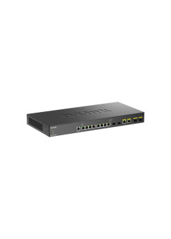 Коммутатор/ DXS-1210-12TC Smart L2+ Switch 8x10GBase-T, 2x10GBase-X SFP+, 2xCombo 10GBase-T/SFP+, CLI, RJ45 Console