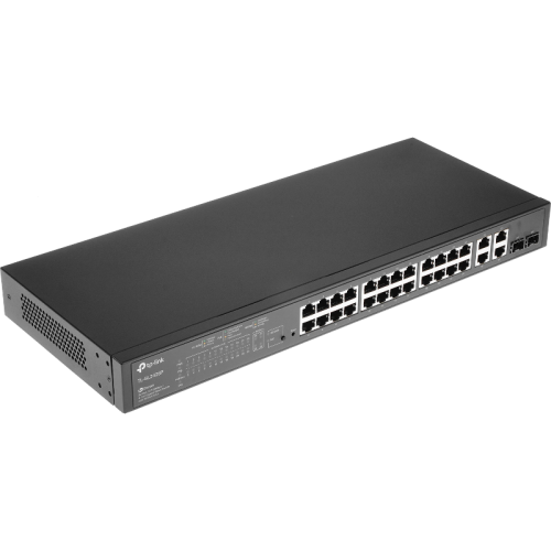 Коммутатор/ 24-Port L2 Switch 10/100Mbps + 4-port Gigabit with 24-port PoE+, PoE budget up to 250W, support PoE power management, with abundant L2 features,1U rack mountable, full managed via web UI/CLI/SSH/Telnet/SNMP