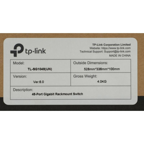Коммутатор TP-Link TL-SG1048 (L2) 48x1Гбит/с неуправляемый