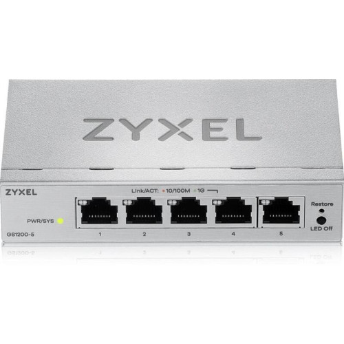 Коммутатор Zyxel GS1200-5V3-EU0101F (L2) 5x1Гбит/с управляемый