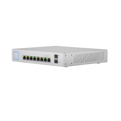 Коммутатор/ Ubiquiti UniFi Switch 8-150W a fully managed, 10-port Gigabit PoE+ switch with a 150W power budget