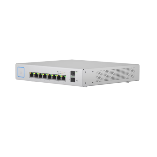 Коммутатор/ Ubiquiti UniFi Switch 8-150W a fully managed, 10-port Gigabit PoE+ switch with a 150W power budget