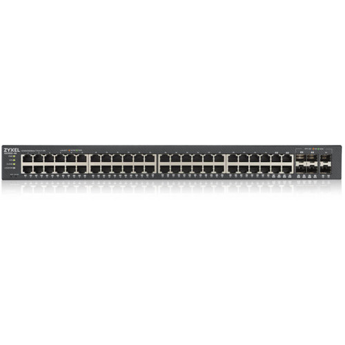 Коммутатор/ ZYXEL GS1920-48v2 Hybrid Smart switch ZYXEL Nebula Flex, 44xGE, 4xCombo (SFP/RJ-45), 2xSFP, Standalone / cloud management