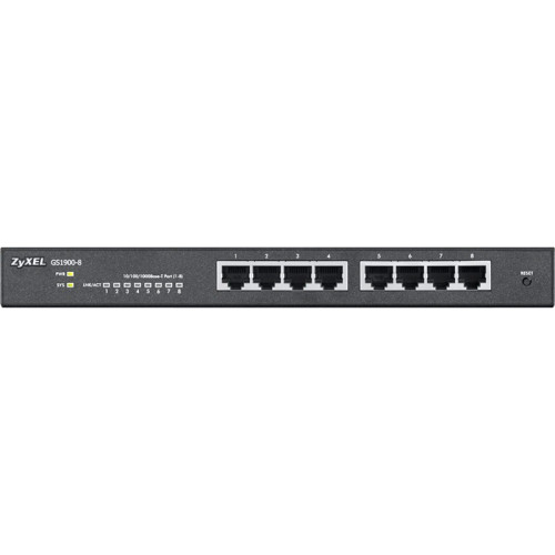 Zyxel GS1900-8 Smart L2 switch , 8xGE, desktop, silent