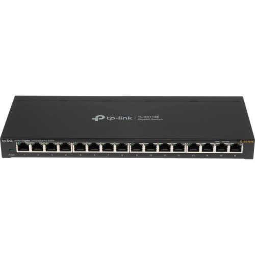 Коммутатор/ 16-Port Gigabit Easy Smart Switch, 16 Gigabit RJ45 Ports, Desktop Steel Case, MTU/Port/Tag-based VLAN, QoS, IGMP Snooping, Web/Utility Management