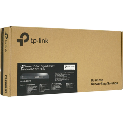 Коммутатор/ JetStream™ 18-Port Gigabit Smart Switch with 16-Port PoE+ Коммутатор/ JetStream™ 18-Port Gigabit Smart Switch with 16-Port PoE+