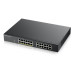 Коммутатор/ ZYXEL GS1900-24EP Smart L2 PoE + switch , rack 19 