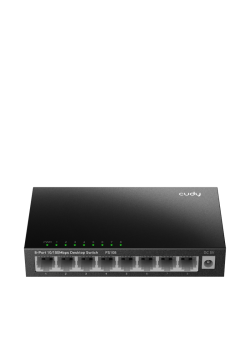 Коммутатор/ 8-Port 10/100 Mbps Desktop Switch, 8 10/100M RJ45 Ports, Loop Detection, Metal Case, Power Saving, Plug & Play
