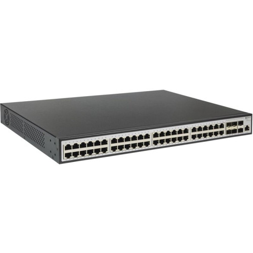 Managed L3 Switch 48x1000Base-T PoE, 6x10GBase-X SFP+, PoE Budget 880W, RJ45 Console, 19