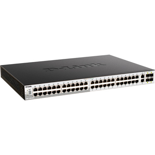 Коммутатор/ DGS-3130-54PS Managed L3 Stackable Switch 48x1000Base-T PoE, 2x10GBase-T, 4x10GBase-X SFP+, PoE Budget 370W (740W with DPS-700), Surge 6KV, CLI, 1000Base-T Management, RJ45 Console, USB, RPS, Dying Gasp