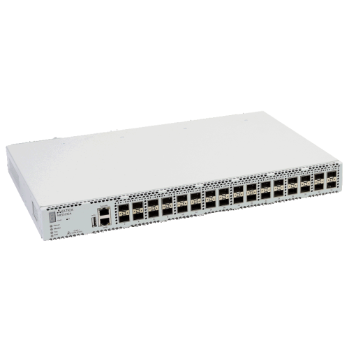 Ethernet-коммутатор MES5332A rev. C, 1x10/100/1000BASE-T (ООВ), 32x10GBASE-R (SFP+)/1000BASE-X (SFP), коммутатор L3, 2 слота для модулей питания