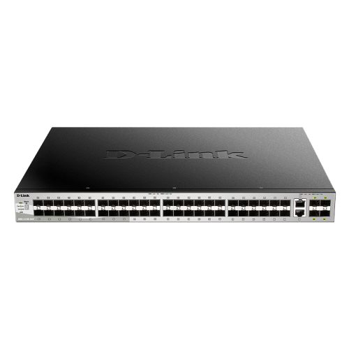 Коммутатор/ Managed L3 Stackable Switch 48x1000Base-X SFP, 2x10GBase-T, 4x10GBase-X SFP+, CLI, 1000Base-T Management, RJ45 Console, USB, RPS, Dying Gasp