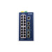 коммутатор/ PLANET IGS-6325-16P4S IP30 DIN-rail Industrial L3 16-Port 10/100/1000T 802.3at PoE + 4-port 1G/2.5G SFP Full Managed Switch (-40 to 75 C, dual redundant power input on 48~56VDC terminal block, DIDO, ERPS Ring, 1588, Modbus TCP, ONVIF, Cybersec