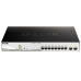 Коммутатор/ Управляемый L2 PoE-коммутатор, 8x1000Base-T PoE, 2x1000Base-X SFP, PoE-бюджет 130 Вт, защита от статического электричества до 6 кВ, CLI