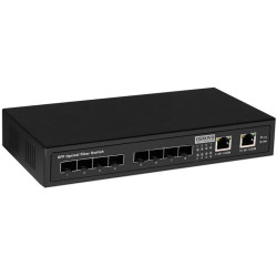 OSNOVO Гигабитный коммутатор, 8 *SFP 1000Base-FX, 2 x10/100/1000Base-T