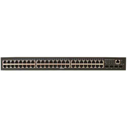 OSNOVO Управляемый L2 PoE коммутатор Gigabit Ethernet на 48 RJ45 PoE + 4*GE SFP, до 30W на порт, суммарно до 800W