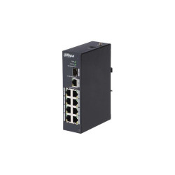 Коммутатор Dahua DH-PFS3110-8T 8x100Мбит/с 1x1Гбит/с 1xКомбо(1000BASE-T/SFP) неуправляемый