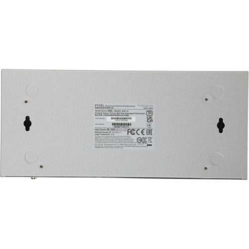 Коммутатор Zyxel GS1200-8HPV2-EU0101F (L2) 8x1Гбит/с 4PoE+ 60W управляемый