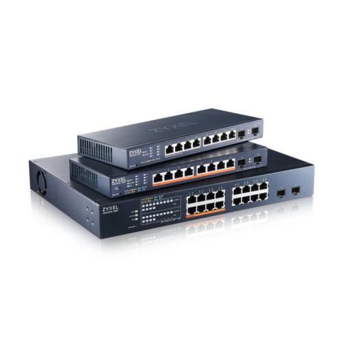 Коммутатор/ Multigigabit Smart L3 Lite switch Zyxel NebulaFlex XMG1915-18EP, rack 19