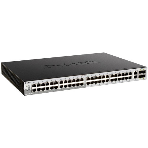 Коммутатор D-Link DGS-3130-54PS/B (L3) 48x1Гбит/с 2x10Гбит/с 4SFP+ 48PoE+ 370W управляемый