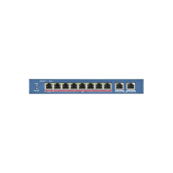 Коммутатор Hikvision DS-3E0310P-E/M 8x100Мбит/с 1x1Гбит/с 8PoE+ 60W неуправляемый