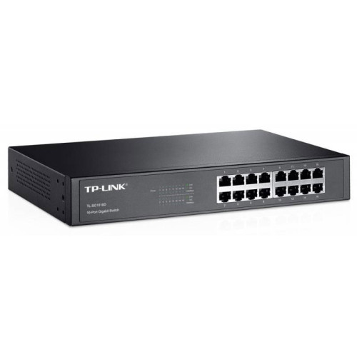 Коммутатор TP-Link TL-SG1016D (L2) 16x1Гбит/с неуправляемый