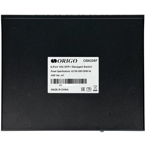 Коммутатор Origo OS6208F OS6208F/A1A (L2) 8SFP+ управляемый