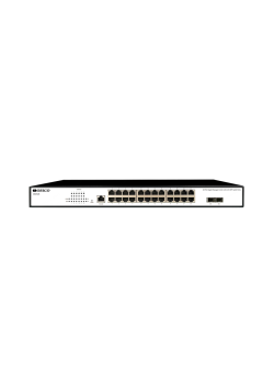 Коммутатор/ Управляемый L2 коммутатор, 24x1000Base-T, 2x1000Base-X SFP, консольный порт RJ-45, комплект для установки в 19