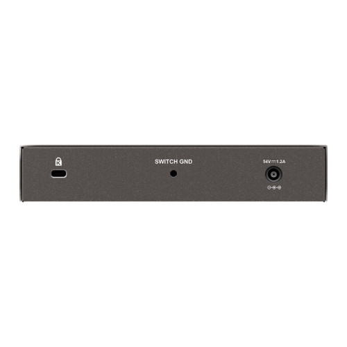Коммутатор/ PoE-коммутатор, 8x1000Base-T (4x1000Base-T PoE), PoE-бюджет 60 Вт, корпус металл