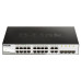 Коммутатор D-Link DGS-1210-20/F 16x1Гбит/с 4xКомбо(1000BASE-T/SFP) настраиваемый