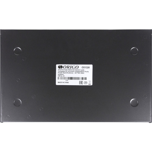 Коммутатор/ Smart Managed Switch 24x100Base-TX, 1x1000Base-T, 1xCombo 1000Base-T/SFP, 19