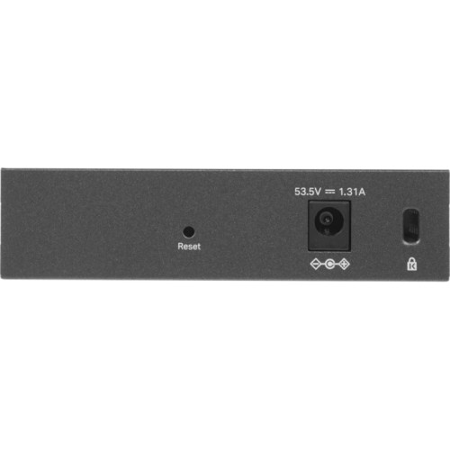 Коммутатор/ Easy Smart Gigabit 5-port switch with 4 PoE + ports, metal case, desktop installation, PoE budget-65W, 802.1 q VLAN support