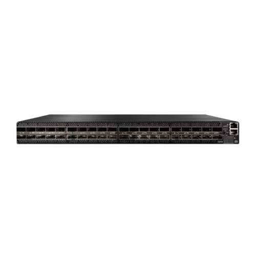 Коммутатор/ NVIDIA Quantum-2-based 400Gb/s InfiniBand switch, 64 400Gb/s ports, 32 OSFP ports, non-blocking switching capacity of 51.2Tb/s, two power supplies (AC), standard depth, unmanaged, connector-to-power (C2P) airflow, rail kit