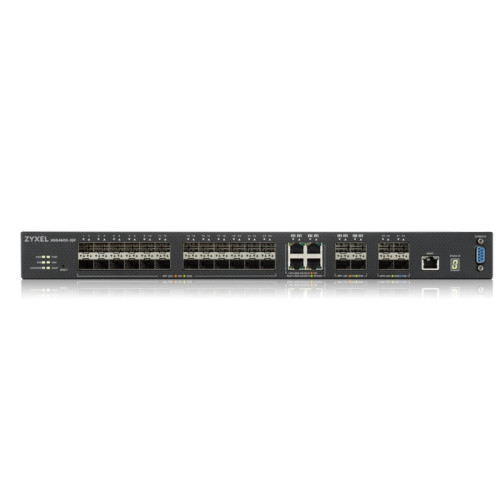 Коммутатор/ ZYXEL ZYXEL XGS4600-32F L3 Managed Switch, 24 port Gig SFP, 4 dual pers.  and 4x 10G SFP+, stackable, dual PSU