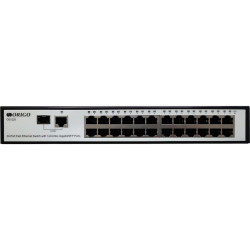 Коммутатор/ Unmanaged Switch 24x100Base-TX, 1xCombo 1000Base-T/SFP, metal case, 19