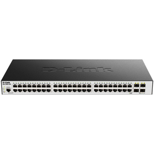 Коммутатор/ DGS-3000-52X/B Managed L2 Switch 48x1000Base-T, 4x10GBase-X SFP+, Surge 6KV, CLI, RJ45 Console, RPS, Dying Gasp Коммутатор/ DGS-3000-52X/B Managed L2 Switch 48x1000Base-T, 4x10GBase-X SFP+, Surge 6KV, CLI, RJ45 Console, RPS, Dying Gasp