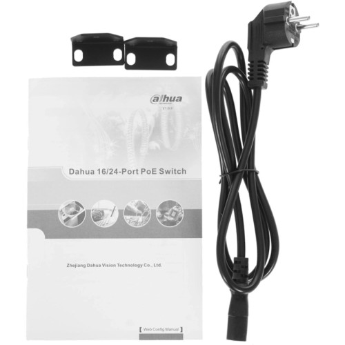 2xCombo 1000 Base-T/SFP 24x 10/100 Base-T（Hi-PoE/PoE+/PoE）IEEE802.3af/IEEE802.3at/Hi-PoE Мощность PoE  240Вт Размеры 440мм×300мм×44мм
